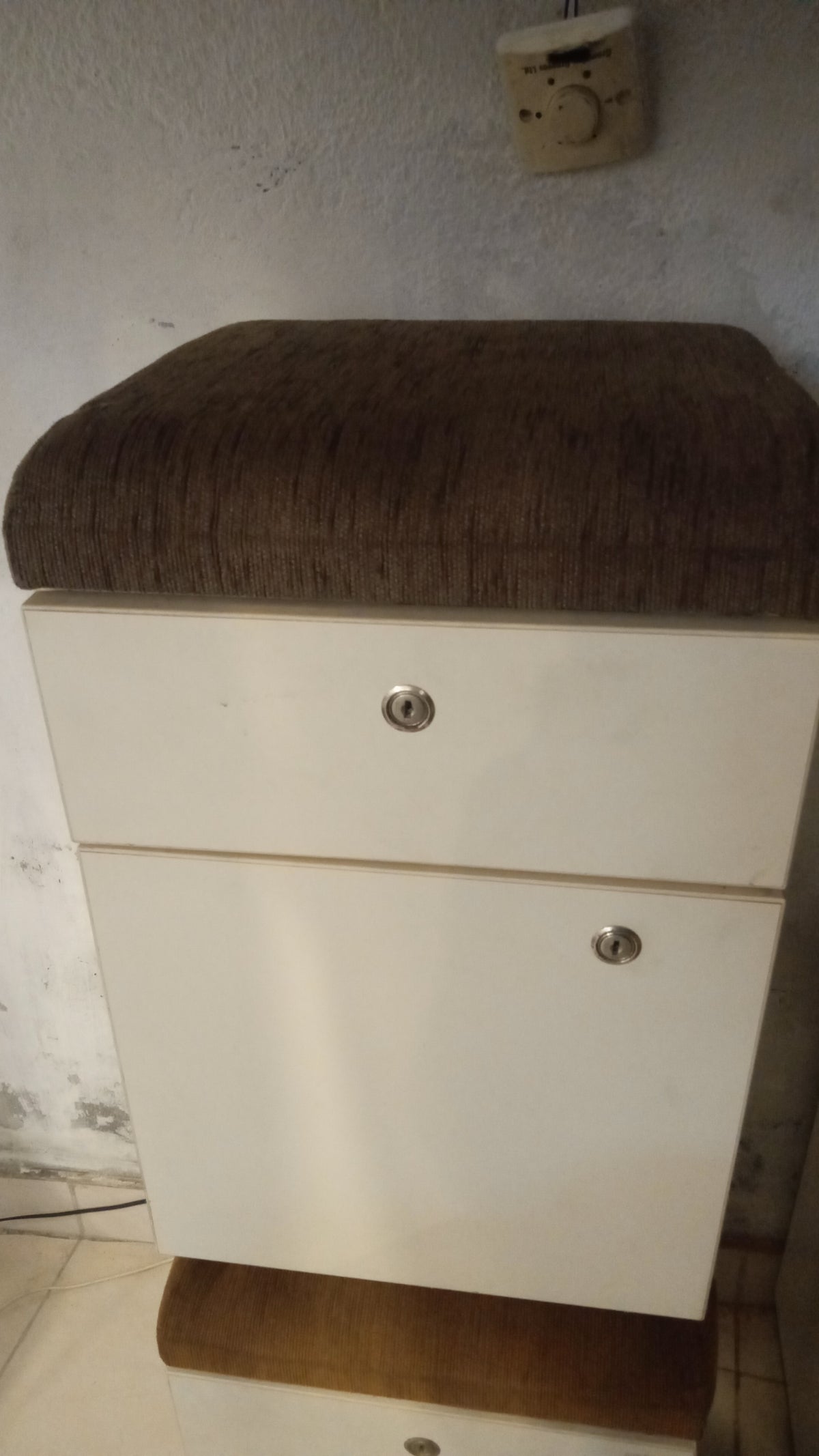Pedestal Storage Cabinet with Cushion