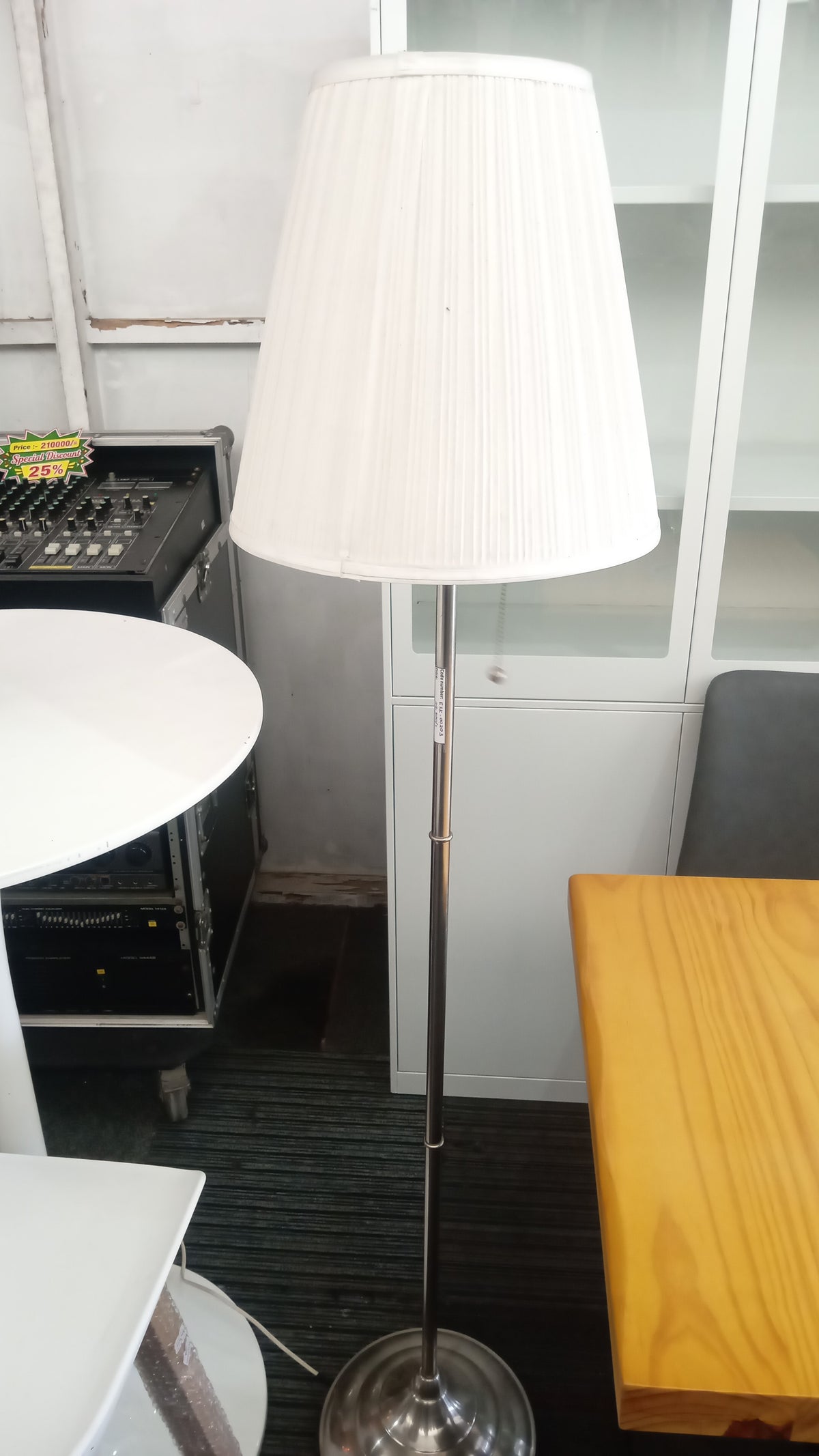 Nickel Plate Floor Lamp / Imported from Singapore